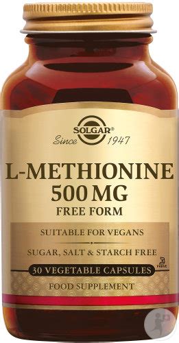 Solgar L Methionin 500mg Freiform 30 Pflanzliche Kapseln Newpharma