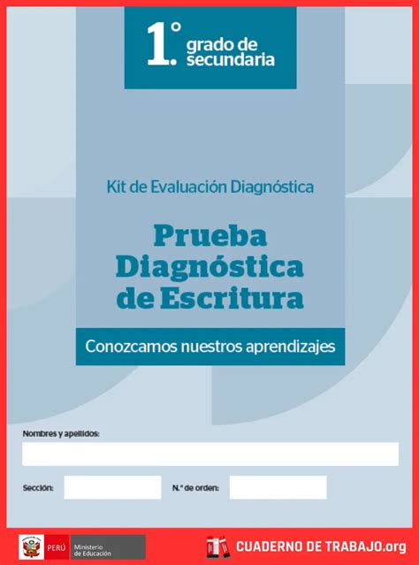 Prueba Diagnóstica De Escritura 1° Grado Secundaria [pdf]