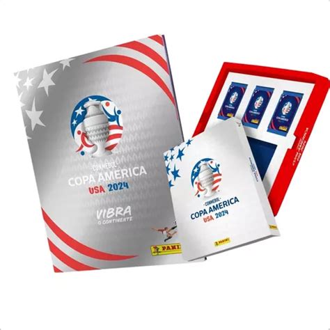 Álbum CONMEBOL Copa America USA 2024 Panini prateado capa dura 50