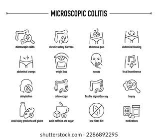 Microscopic Colitis Symptoms Diagnostic Treatment Vector Stock Vector ...