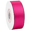 Amazon Vatin Solid Color Double Faced Hot Pink Satin Ribbon