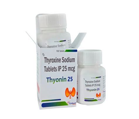 Thyroxine Ip 25mcg At Rs 17317bottle Thyroxine Sodium Tablets In