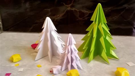 DIY How To Make Origami Pine Tree YouTube