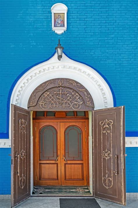 Church Forged Metal Door Stock Image Image Of Brown 91243521