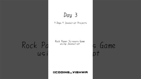 Day 3 7 Days 7 Javascript Projects Project Rock Paper Scissors Game