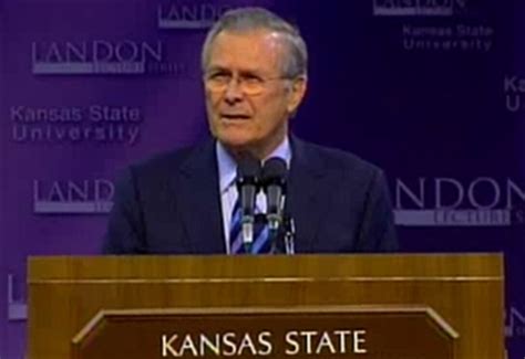 Rumsfeld At Kansas State