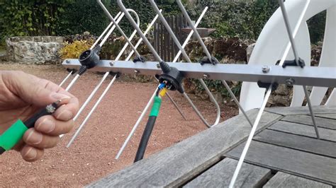 Comment alimenter une antenne UHF 2x19 éléments croisés Tonna par