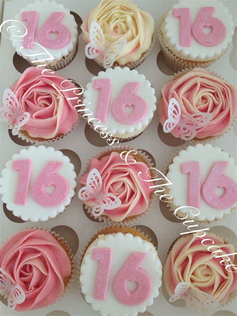 16th Birthday Cupcakes Birthday Cupcakes Sweet 16 Birthday Cake Sweet 16 Cupcakes