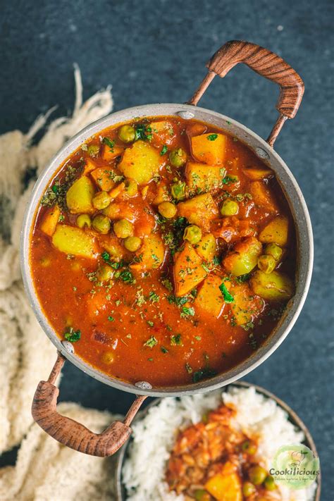 Quick Easy Aloo Matar Recipe Min Vegan Gluten Free Curry