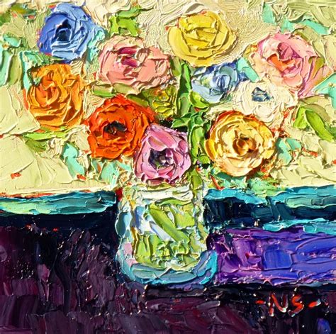 Nancy Standlee Fine Art Reception Flowers X Floral Oil