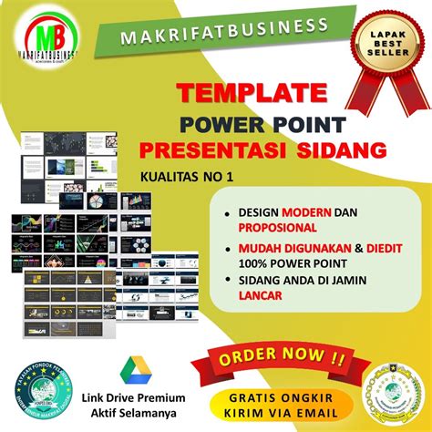 Jual Templates Ppt Powerbiz Tema Presentasi Power Point Presentasi Sidang Kualitas No 1