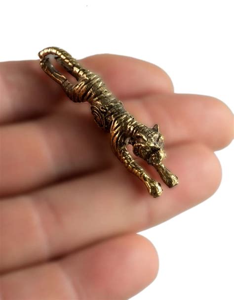 Figurine Tigre Feng Shui Amulette En Laiton D Coration Miniature