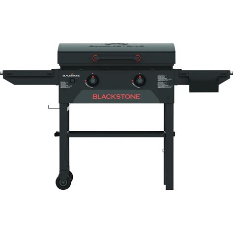 Blackstone Original Omnivore 28 In 2 Burner Propane Gas Griddle With Hood Flat Top Grill Black