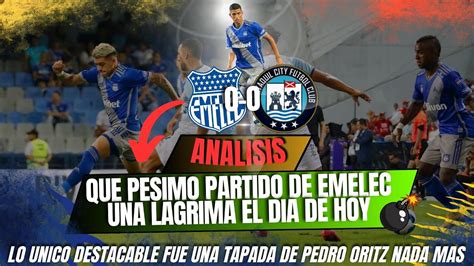 EMELEC Y GUAYAQUIL CITY TUVIERON EL PARTIDO MAS ABURRIDO DE LA FECHA