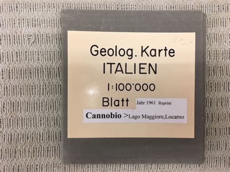 Cannobio 1 100 000 Geolog Karte Italien Carta Geologica D Italia