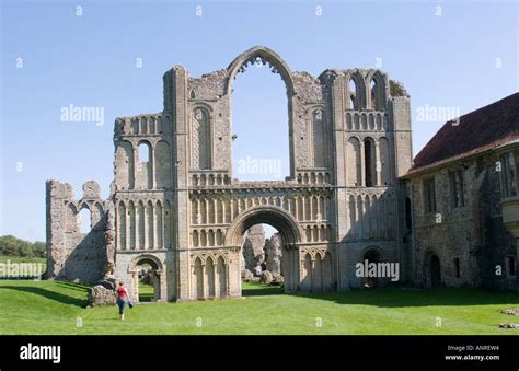 Ruins of Castle Acre Priory Norfolk GB UK Stock Photo - Alamy