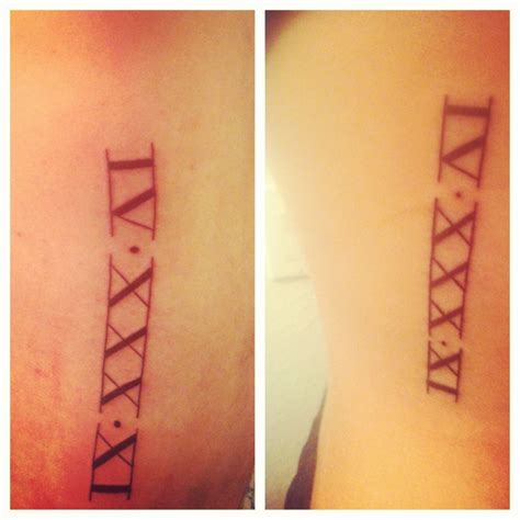 Our Tattoo S Our Wedding Date In Roman Numerals Wedding Date Tattoos Date Tattoos Sick Tattoo