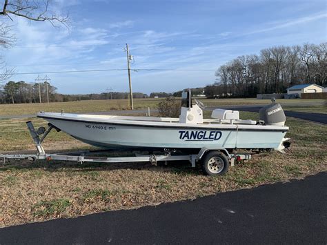 1994 20 Chincoteague Scow Center Console W New Suzuki 90hp 9995