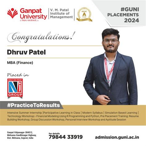 Ganpat University V M Patel Institute Of Management On Linkedin Guni