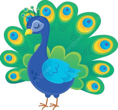 Stylized Peacock Topic Image 1 Happy Artistic Colours Vector Happy