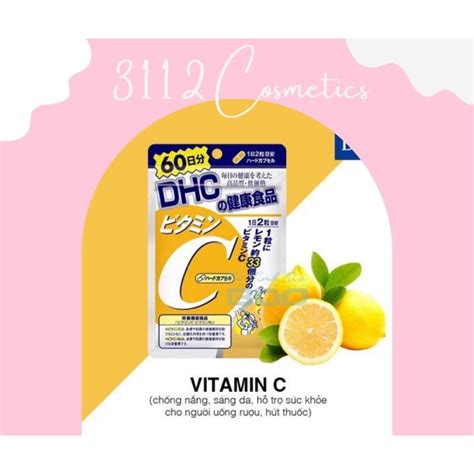 Vi N U Ng B Sung Vitamin C Dhc Vitamin C Hard Capsule T Ng S C