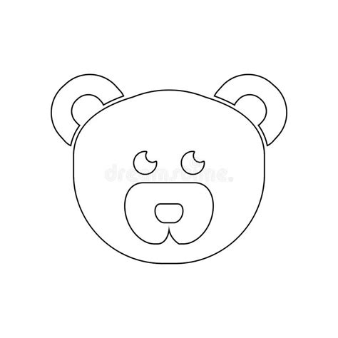 Teddy Bear Face Outline