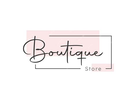 Premium Vector Boutique Logo In Elegant Style