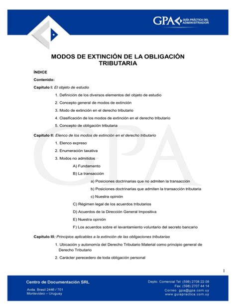 Índice MODOS DE EXTINCIÓN DE LA OBLIGACIÓN