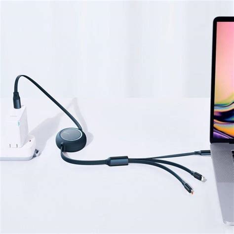 ᐉ Кабель Baseus Bright Mirror Retractable 3in1 Micro USB Lightning Type