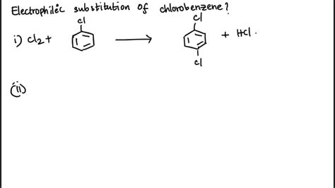 SOLVED What Is The Action Of Following Reagents On Chlorobenzene I