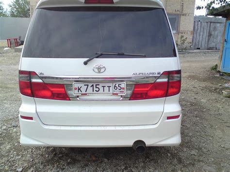 2002 Toyota Alphard Specs Engine Size 30l Fuel Type Gasoline