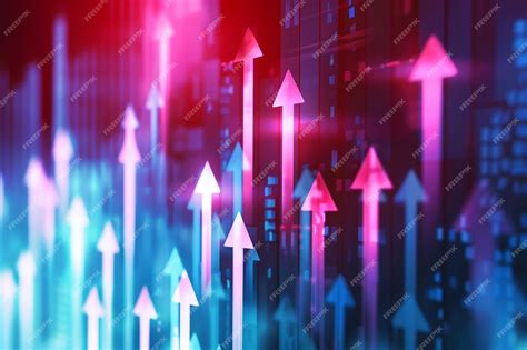 Premium Photo Arrow Business Economy Graph Screen Background