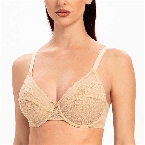 Meleneca Womens Full Coverage No Padding Plus Size Minimizer Underwire Bra