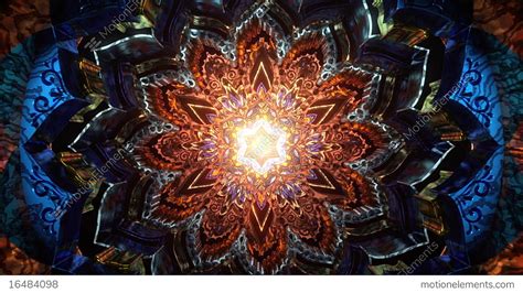 3D Kaleidoscope Mandala Abstract Background Of Trippy Art Psychedelic