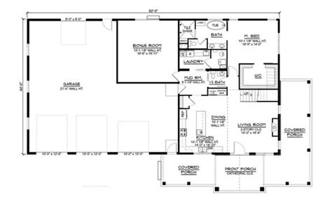 Comfortable Living Bedroom Barndominium Floor Plans House Plans