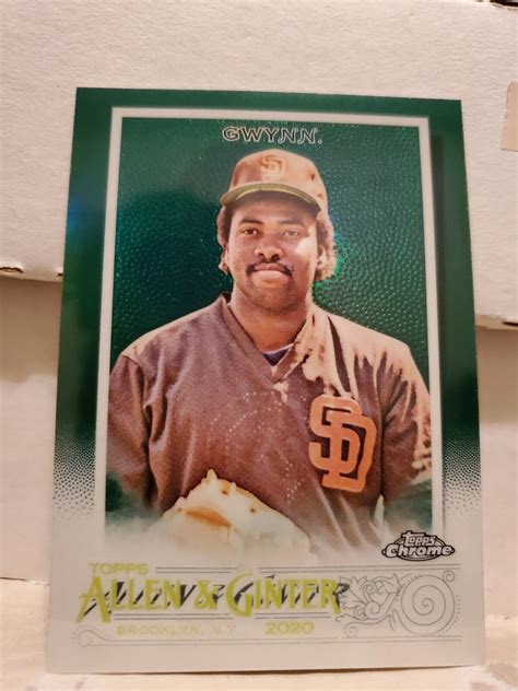 Tony Gwynn 2020 Topps Allen Ginter Chrome 128 Green Refractor 99