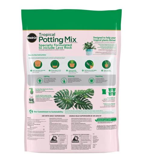 Miracle Gro Tropical Potting Mix 6 Qt Wilco Farm Stores