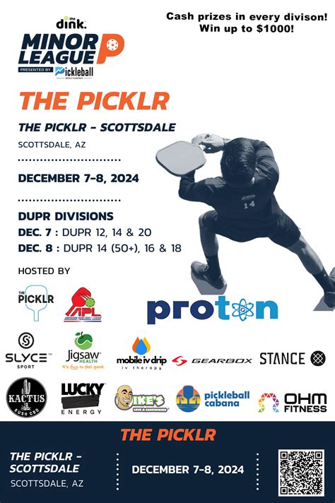 The Dink Minor League Pickleball @ The PICKLR ~ Scottsdale, Arizona ...