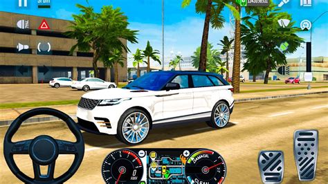 White Range Rover Velar Luxury Car Walkthroughs Taxi Sim