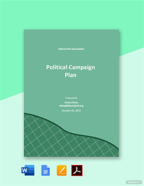 Political Campaign Plan Template - Google Docs, Word, Apple Pages, PDF ...