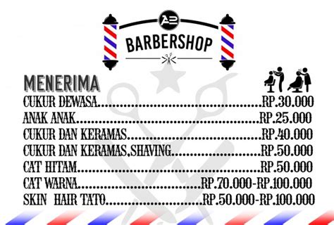 Contoh Daftar Harga Barbershop Imagesee