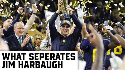 What Separates Jim Harbaugh As A Coach From Nick Saban Youtube