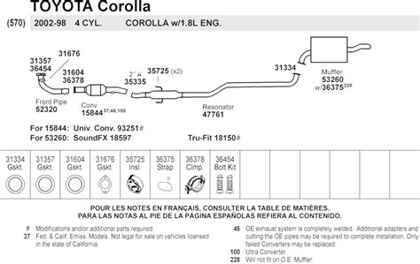 DIAGRAM 2001 Corolla Exhaust Diagram MYDIAGRAM ONLINE