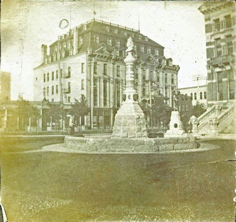 City Hall Courtyard In 1900 Winnipeg Manitoba History Winnipeg City