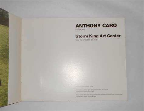 Anthony Caro - Sculptures (Storm King Art Center, Mountainville 20 May - 31 October 1981) by ...