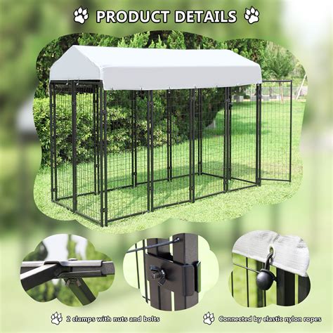 Buy Coziwow Outdoor Large Dog Kennel Dog Cage Black Online At Lowest