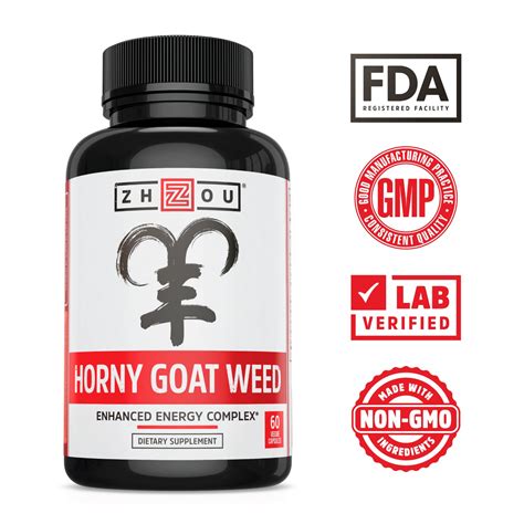 Premium Horny Goat Weed Extract With Maca Tribulus Enhanced Energy