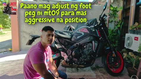 Paano Mag Adjust Ng Foot Peg Ng Mt V To Model Youtube