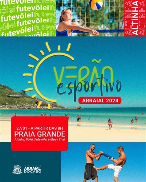 Verão Esportivo acontece na Praia Grande em Arraial do Cabo