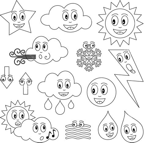 Free Printable Weather Coloring Sheets